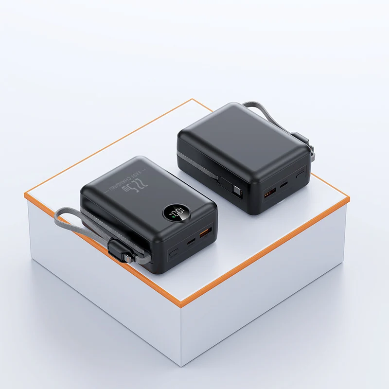 Tragbare Powerbank mit LCD-Bildschirm und multifunktionaler Konnektivität Skanto