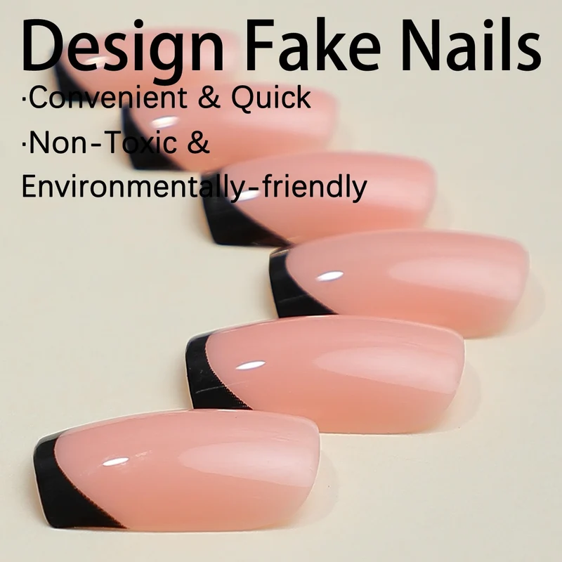 Kunstnail Set mit eleganten French-Spitzen Brehn