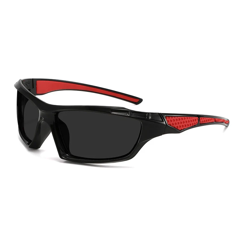 Unisex Sport-Wrap-Sonnenbrille mit polarisierten, bruchsicheren Polycarbonat-Gläsern und rutschfesten Nasenpads Skanto