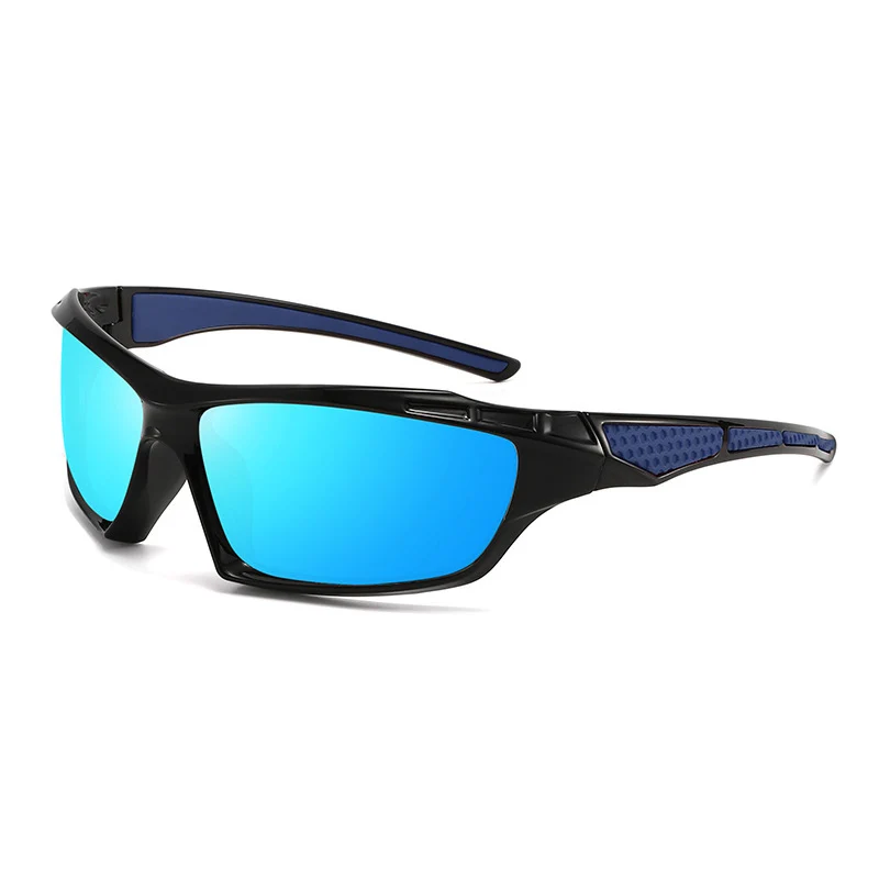 Unisex Sport-Wrap-Sonnenbrille mit polarisierten, bruchsicheren Polycarbonat-Gläsern und rutschfesten Nasenpads Skanto