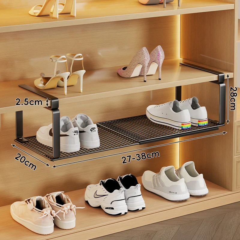 Verstellbarer Gleitschuh-Organizer für das Regal unter der Ablage