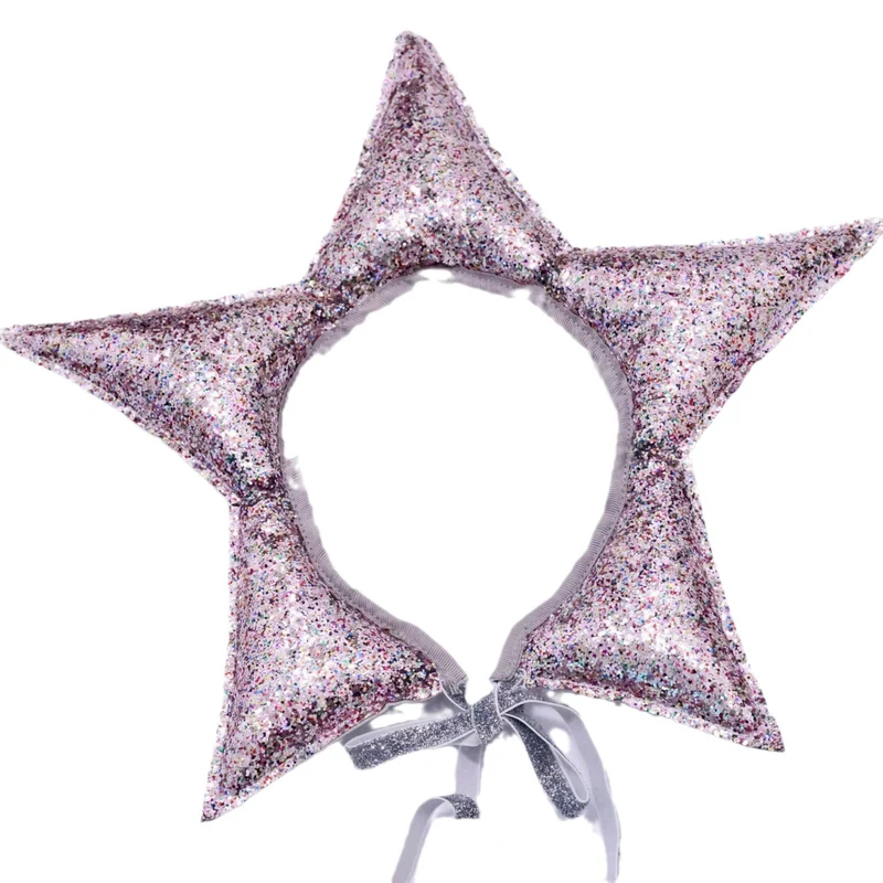Glänzendes Pailletten-Stern-Haarband