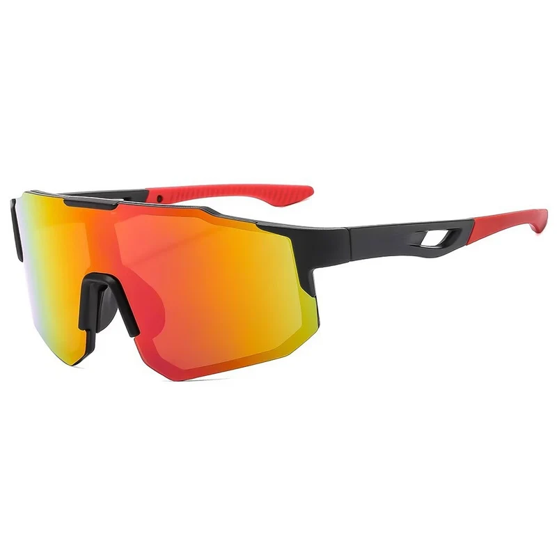 Unisex nan Sportliche Radsport-Sonnenbrille mit einteiligem Visier, UV-Schutz und gummierten Nasenpads Skanto