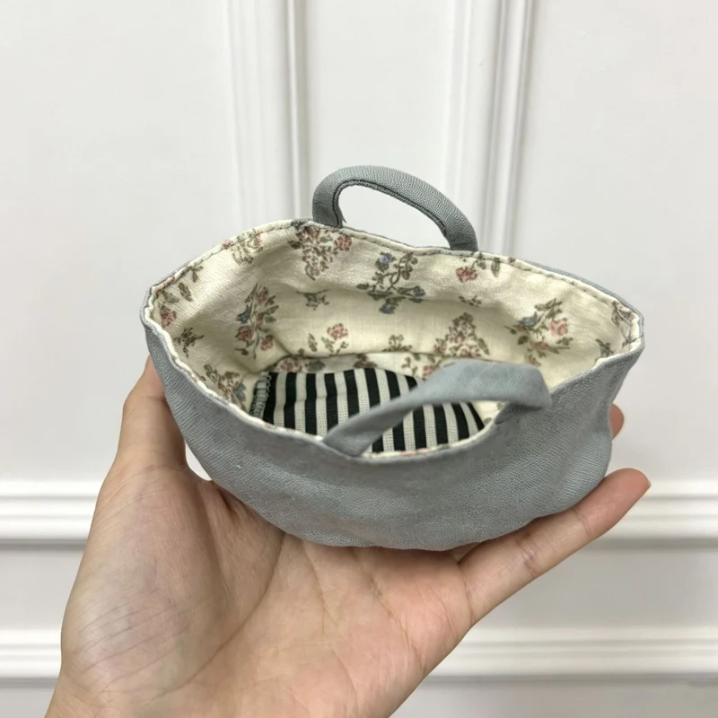 Umkehrbare Baumwoll-Bucket-Hut mit floralem Futter