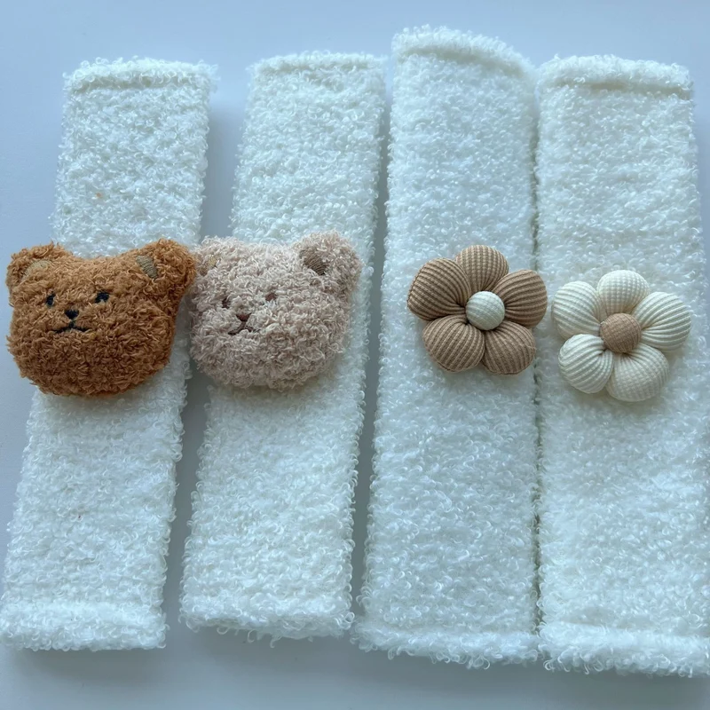 Plüsch Bouclé Blumen Stirnband