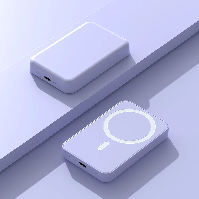 Tragbare Powerbank mit kabelloser Ladetechnologie und innovativer Magnettechnologie Skanto