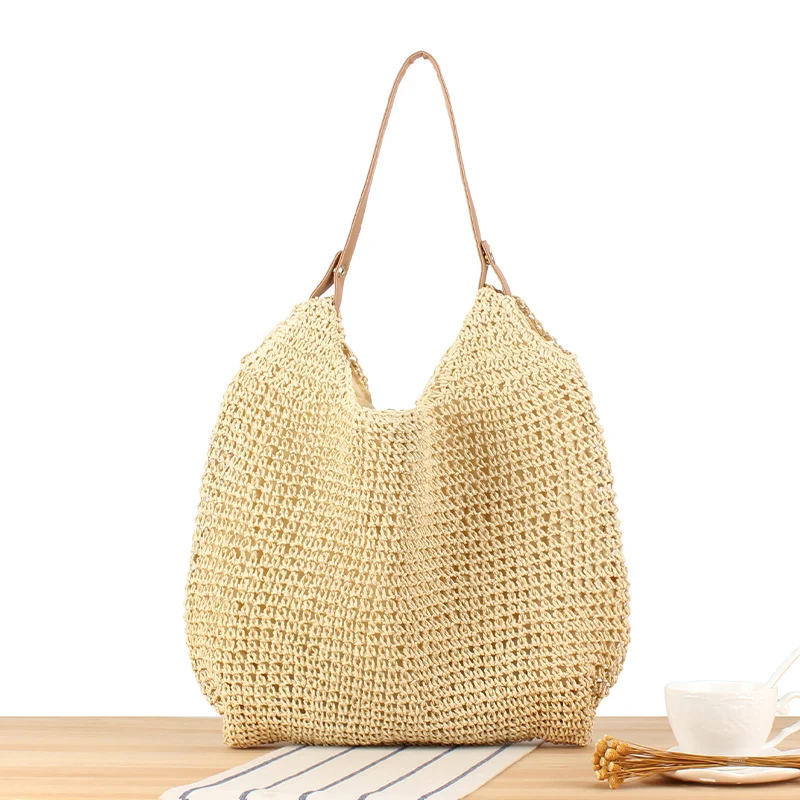 Umhängetasche aus nachhaltigem Kunst-Rattan mit robusten Trageriemen Skanto