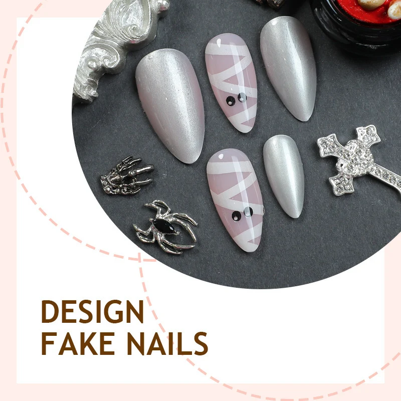 Kunstnagelset mit zarten Ballettmotiven und schimmernden Akzenten Brehn