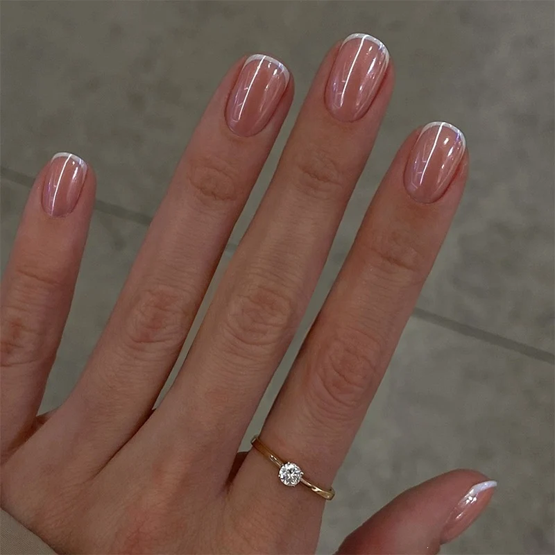 Kunstnagelset mit zartem Rosé-Finish Brehn