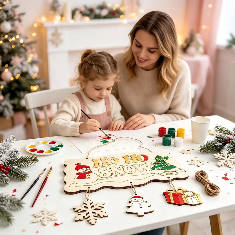 Holz Weihnachtsdeko Schild