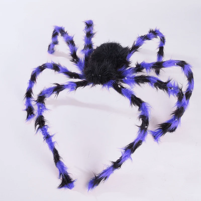 Halloween Haarreif mit Plüschspinne