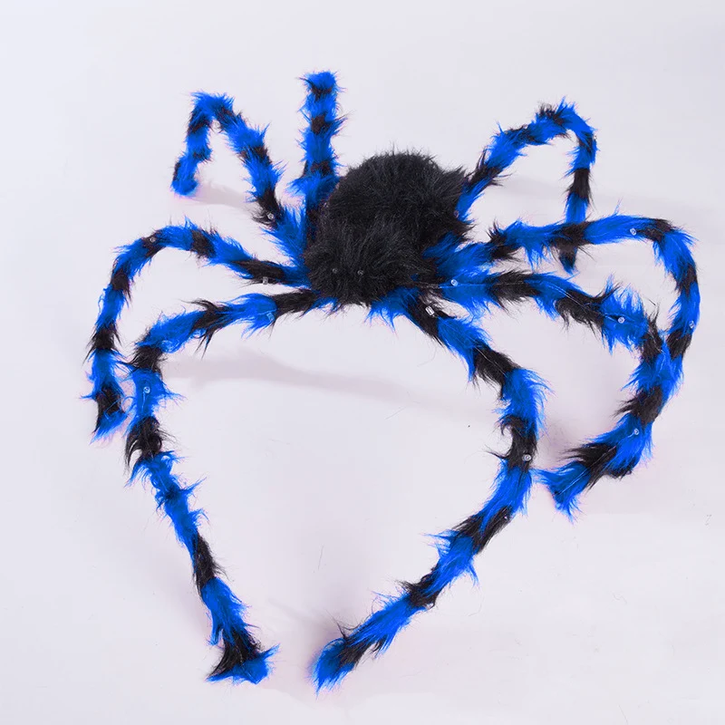 Halloween Haarreif mit Plüschspinne