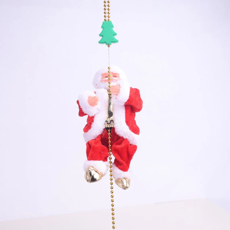 Dekorative Weihnachtsmann Figur mit Reflexionsschmuck