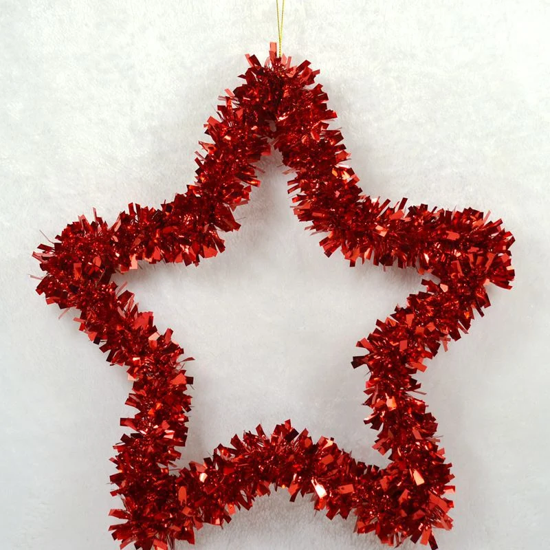Dekorative Weihnachtsstern Girlande