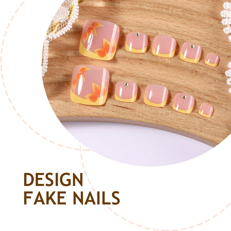 Kunstnagelset mit floralem Design und eleganten Akzenten Brehn