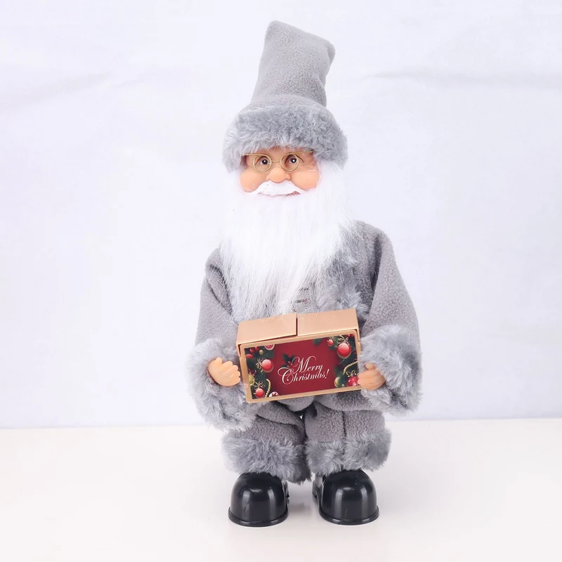 Dekorative Weihnachtsmannfigur mit Süßigkeit