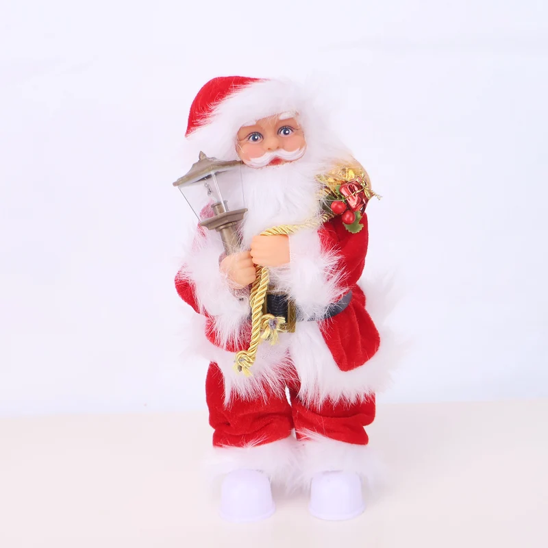 Dekorative Weihnachtsmannfigur mit Süßigkeit