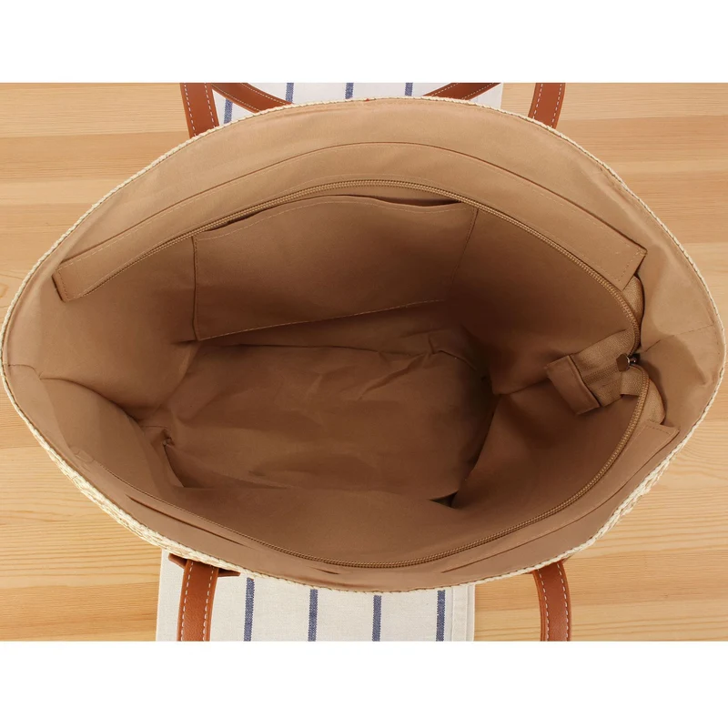 Strandtasche mit raffinierten Lederdetails Skanto