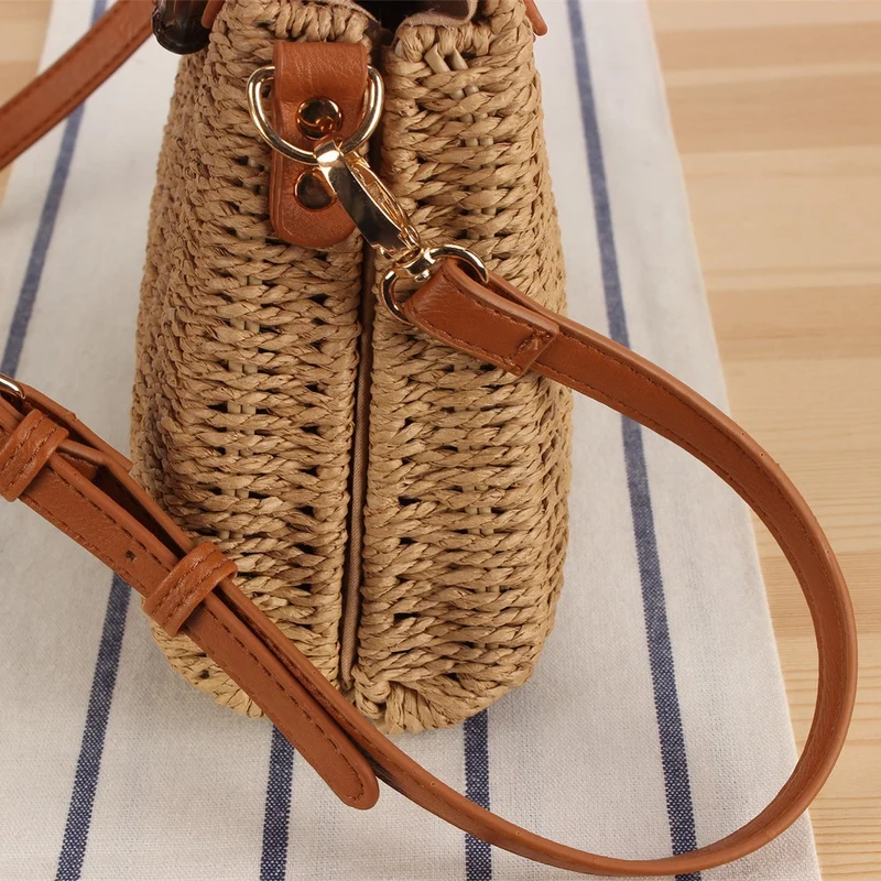 Handtasche mit modernem Flechtdesign und verstellbarem Schulterriemen Skanto