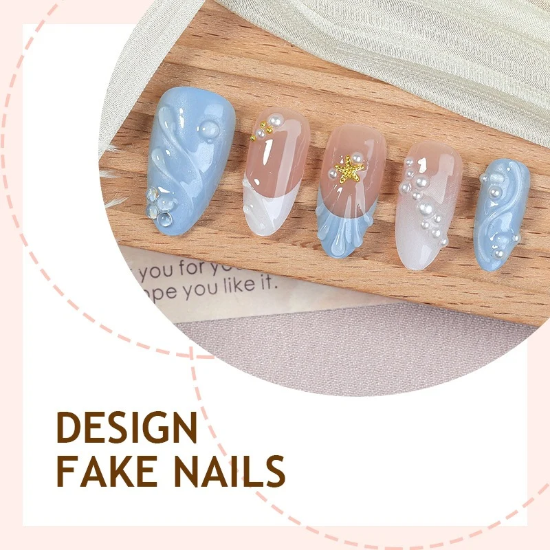 Kunstnagelset mit filigranem Design und eleganten Akzenten Brehn