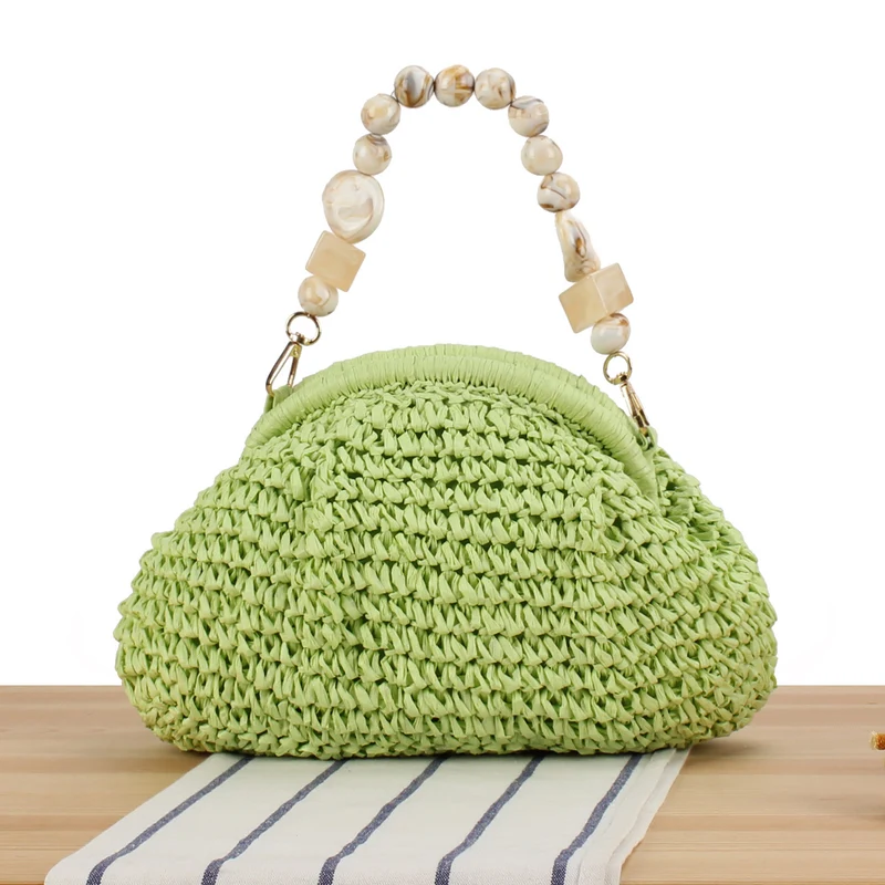Handtasche mit innovativem Perlengriff Skanto