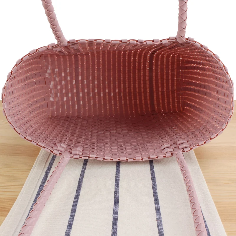 Handtasche mit Flechtdesign und langen Trägern Skanto