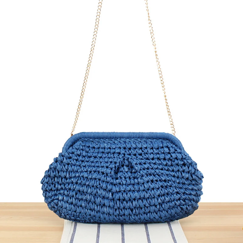 Handtasche mit elegantem Flechtdesign und hochwertiger Kettendekoration Skanto