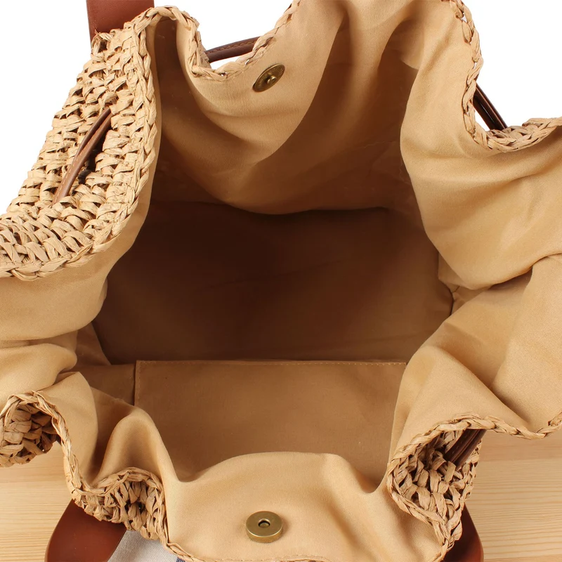 Kreative Handtasche aus gewebtem Material Skanto