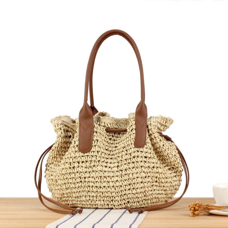 Kreative Handtasche aus gewebtem Material Skanto