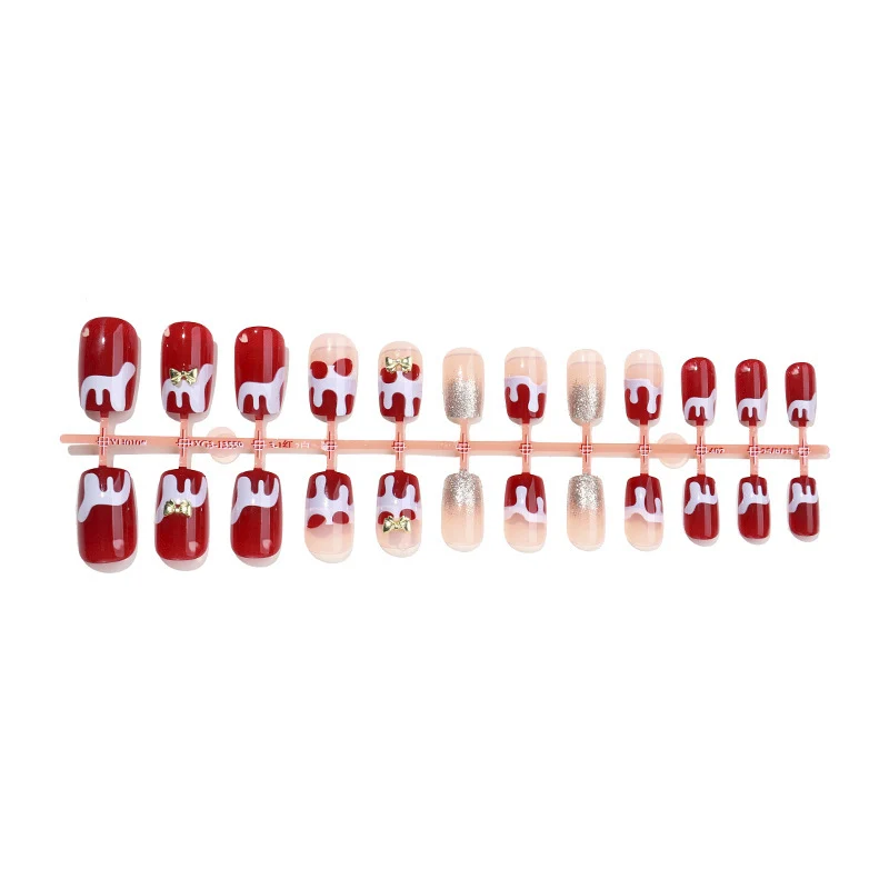 Kunstnagelset mit festlichen Weihnachtsmotiven Brehn
