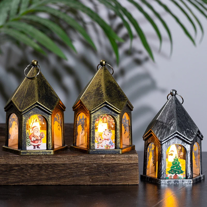 LED Weihnachtslaterne mit nostalgischem Design