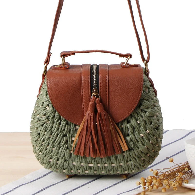 Handtasche mit einzigartigem Flechtdesign und eleganter Klappe Skanto