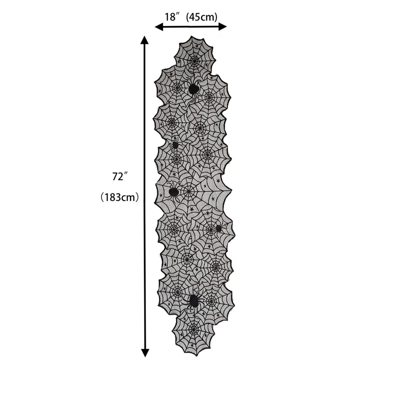 Dekorative Spinnennetz Tischdecke
