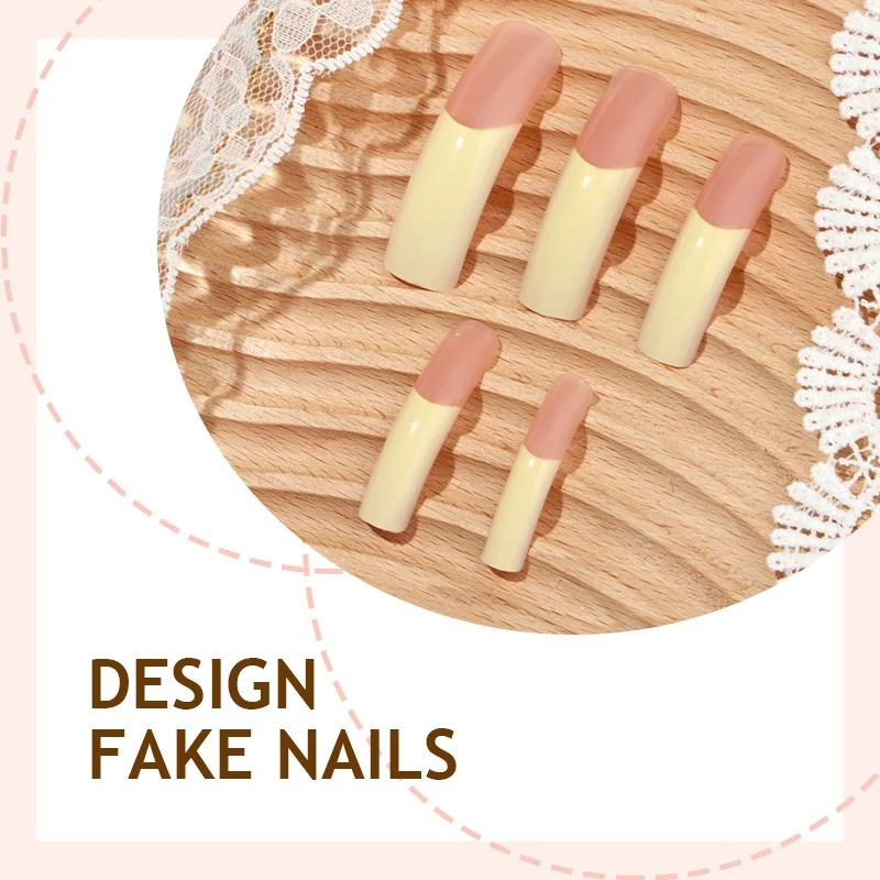 Kunstnagelset mit eleganten französischen Spitzen und hochwertigen Materialien Brehn
