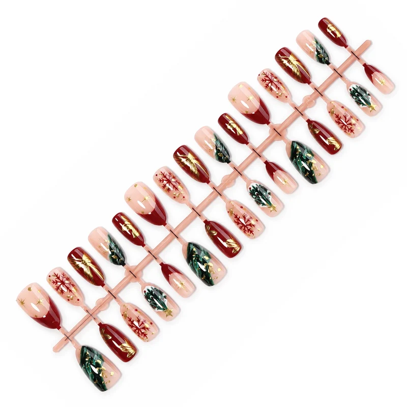 Kunstnagelset mit festlichen Motiven Brehn