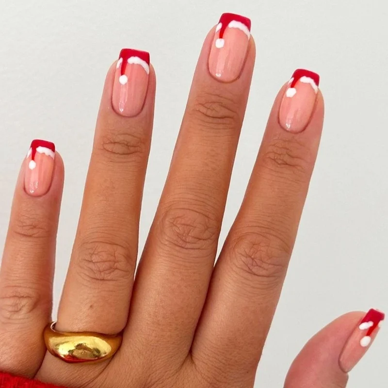 Kunstnagelset mit festlichem Winterthema Brehn