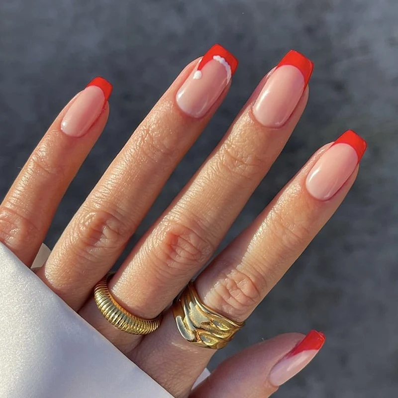 Kunstnagelset mit festlichem Winterthema Brehn