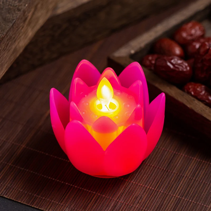 LED Lotuskerze