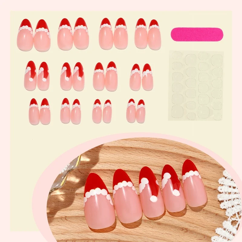 Kunstnagelset mit festlichem Design Brehn
