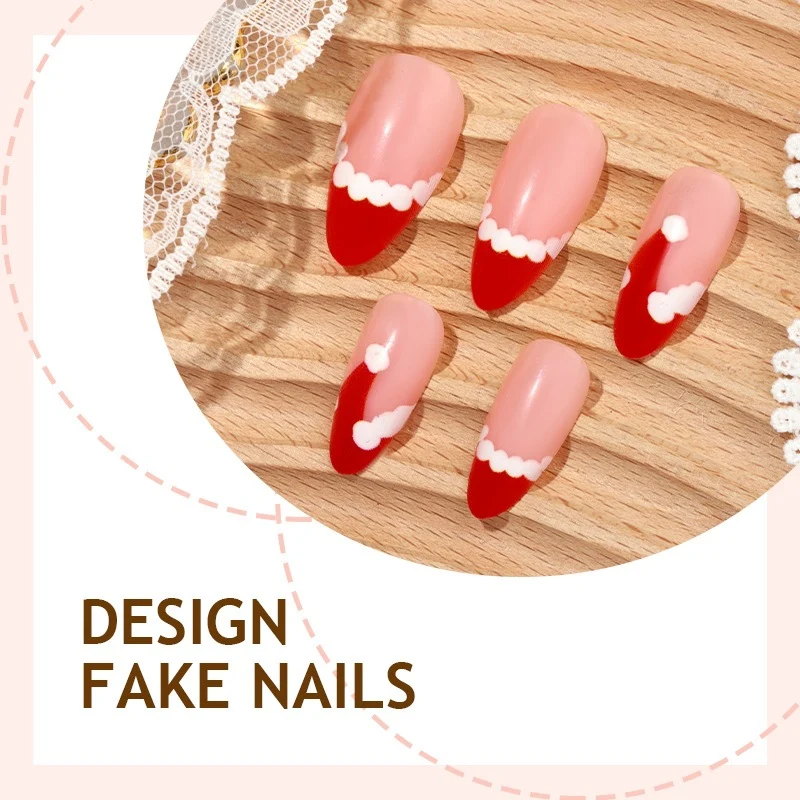 Kunstnagelset mit festlichem Design Brehn