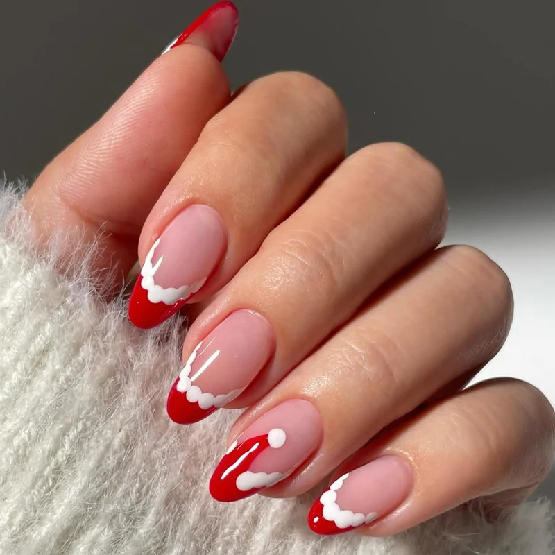Kunstnagelset mit festlichem Design Brehn