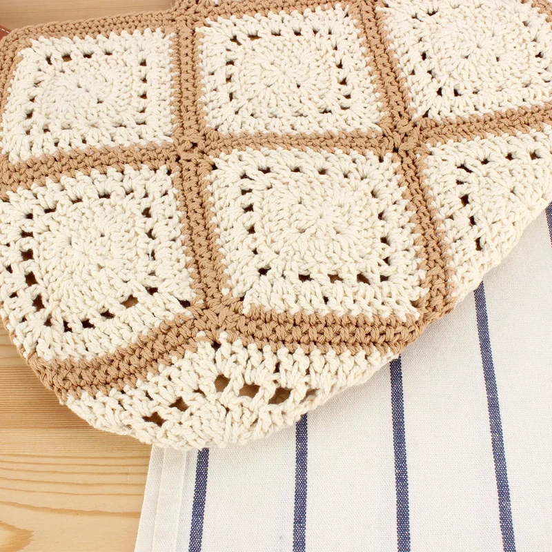Handgemachte Makramee Shopper-Tasche Skanto