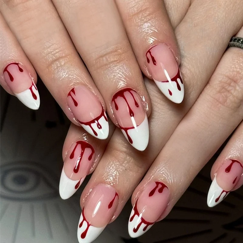 Kunstnagelset mit eleganten Tropfenmotiven Brehn