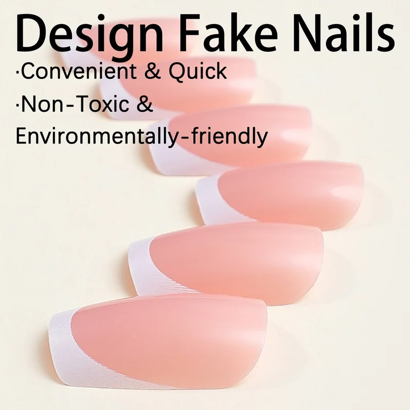 Kunstnagelset mit elegantem French-Design Brehn