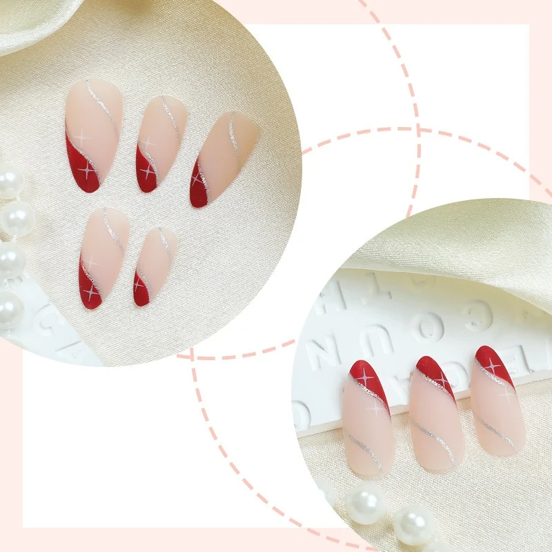Kunstnagelset mit Eleganten Farbverlauf und Glitzerakzenten Brehn