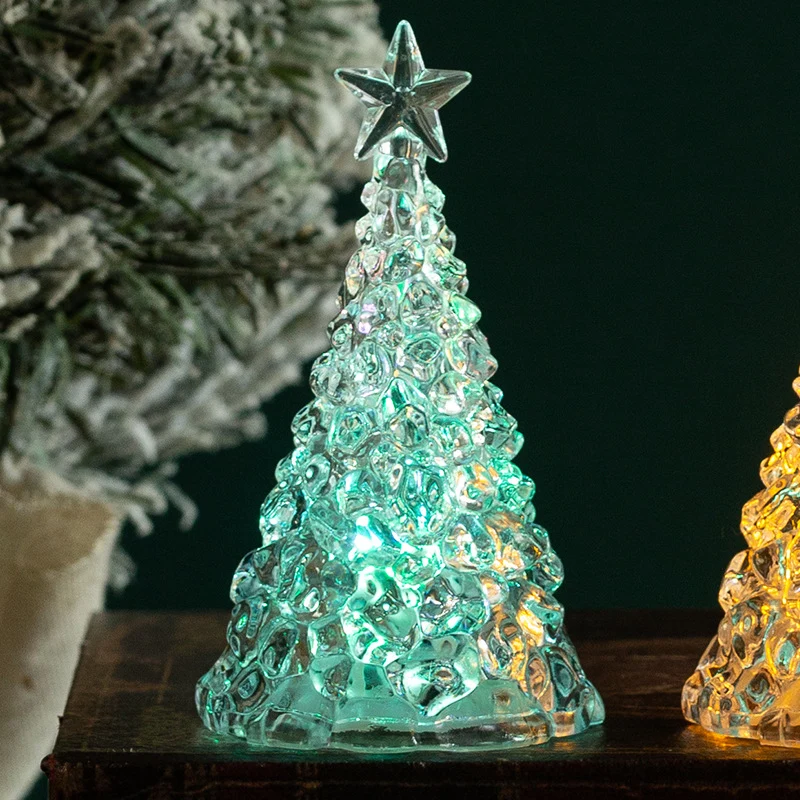 Glänzende LED Weihnachtsbaum Deko