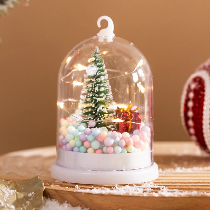 Deko-Laterne mit Weihnachtsmotiv