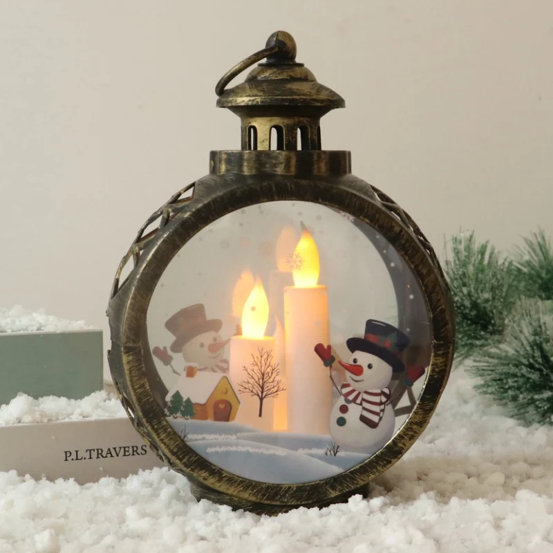 Dekorative Weihnachtslaterne mit LED Beleuchtung