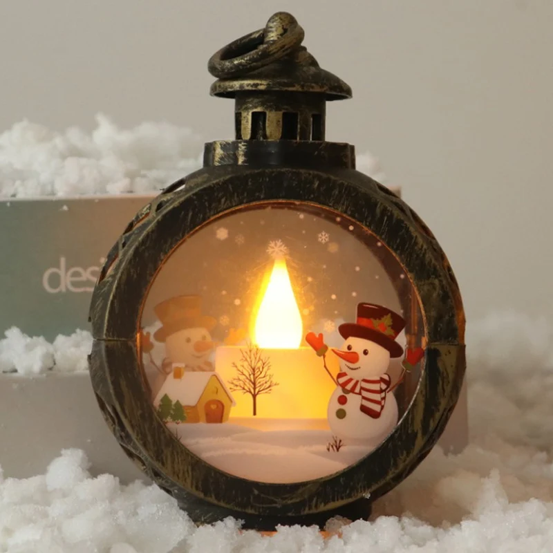 Dekorative Weihnachtslaterne mit LED Beleuchtung