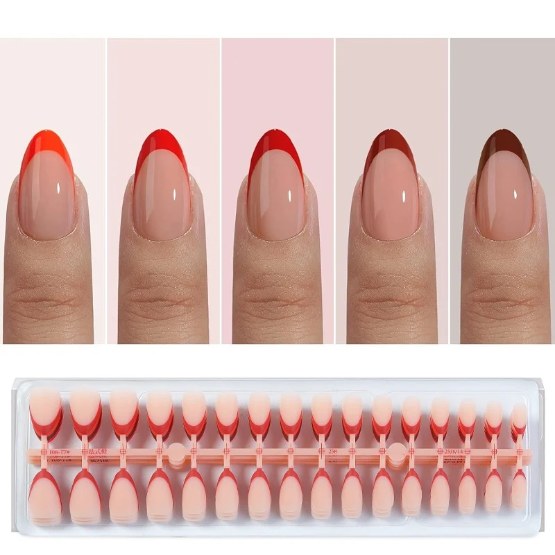 Kunstnagelset mit bunten Spitzen Brehn